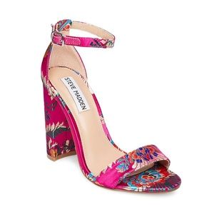 Steve Madden Carrson Magenta Block Heel - Size 7.5